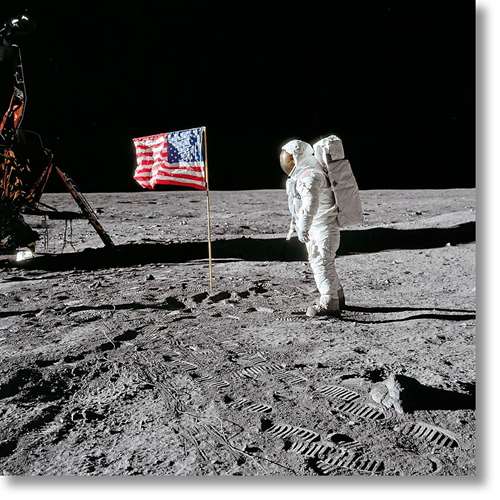 Apollo 11. Flag on the Moon