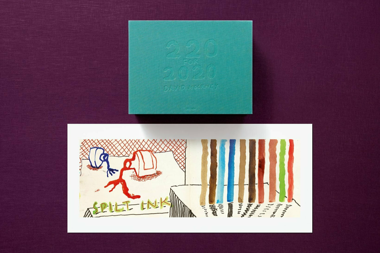 David Hockney. 220 for 2020. Art Edition No. 1–100 ‘Spilt Ink with Tests’