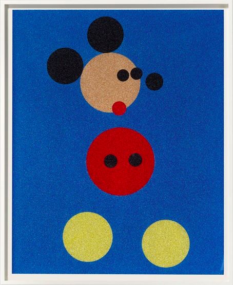 Mickey (Blue Glitter) - Small
