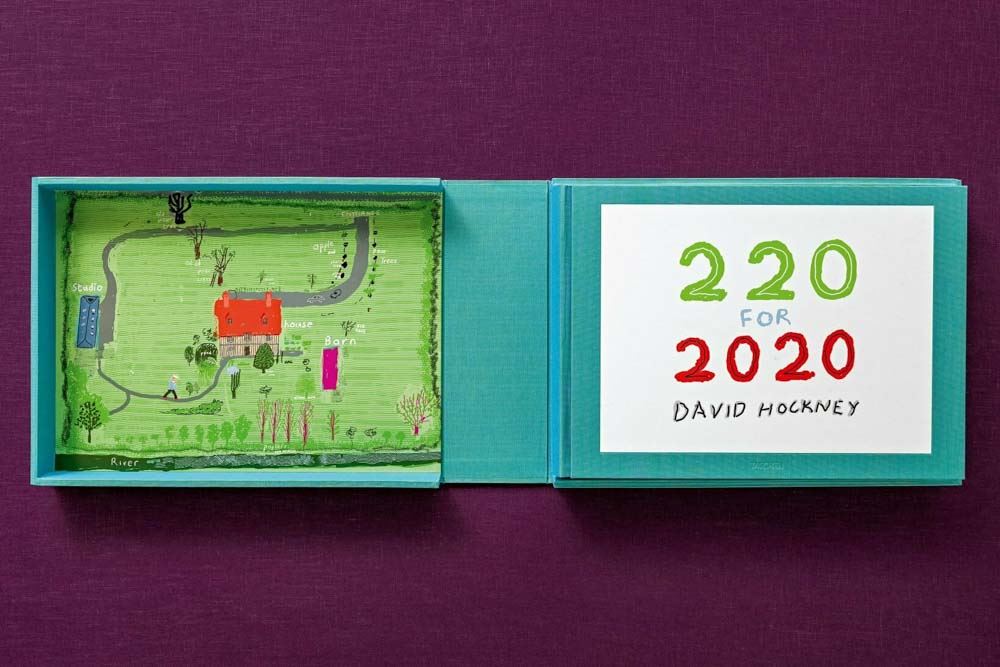 David Hockney. 220 for 2020. Art Edition No. 201–300 ‘Two Chairs and Rain on Window’