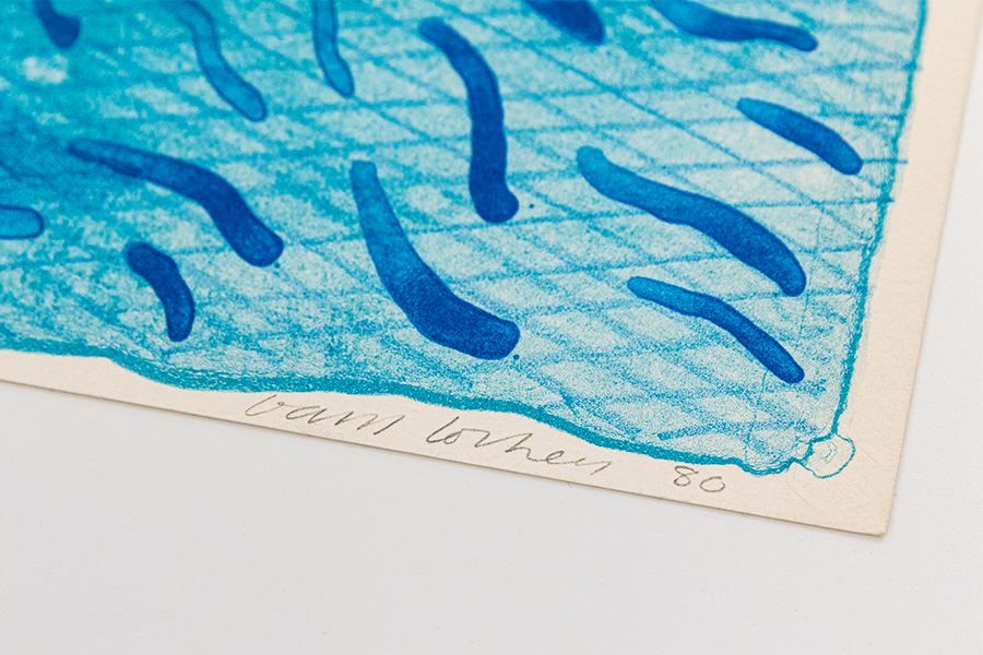 Pool Made with Paper and Blue Ink