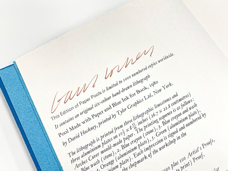 Pool Made with Paper and Blue Ink