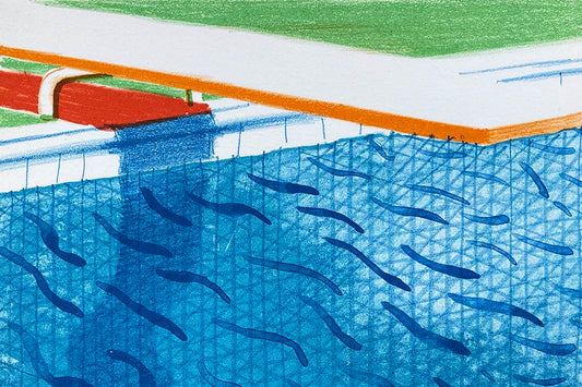 David Hockney's Iconic "Paper Pools": A Deep Dive into 'Pool Made with Paper and Blue Ink'