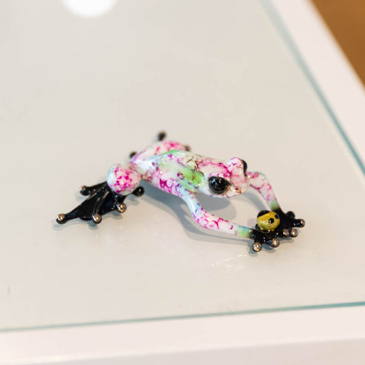 Cherry Blossom by Tim Cotterill – Limited Edition Bronze Frog Sculpture Sold Out in 24 Hours