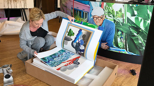 David Hockney's A Bigger Book - gallery unboxing