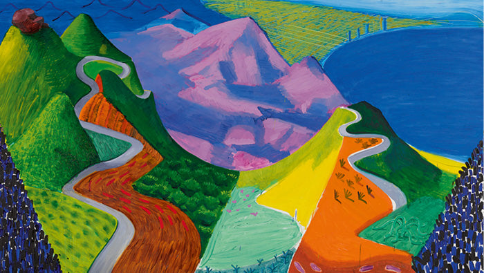 New York auction set to break record for Hockney painting - Pacific Coast Highway and Santa Monica