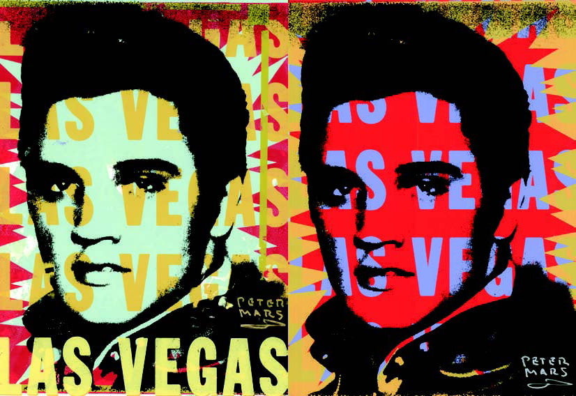 Elvis artwork by Peter Mars