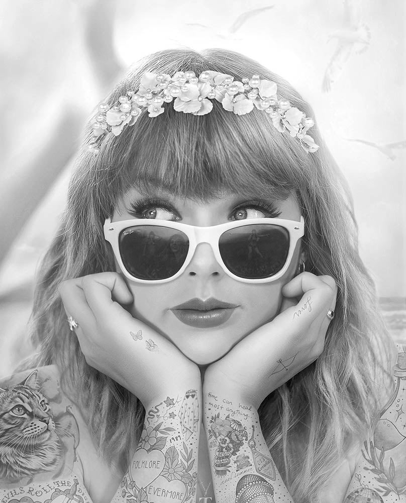 Champagne Problems - Black & White
