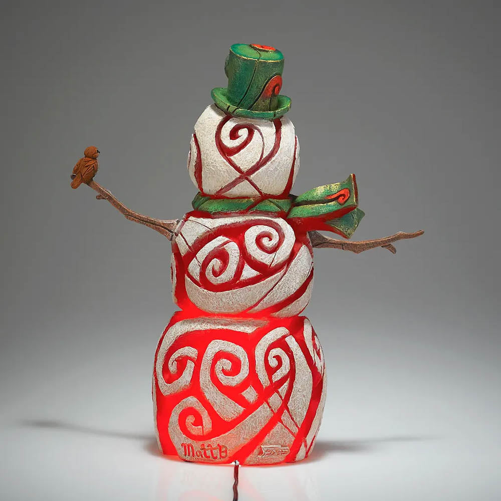 Snowman Illumination in Red