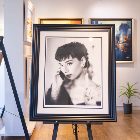 Audrey Selfie (Black & White)