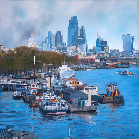 Temple Pier & The City Of London