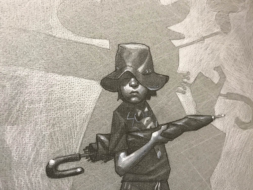 Bird Brain, Original Pencil Sketch