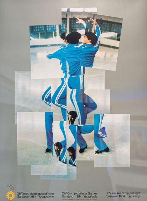The Skater, XIV Olympic Winter Games 1984, Sarajevo Poster