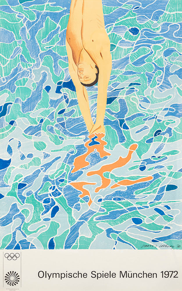 Olympic Games Munich 1972, (1970), (The Diver) Print Signed