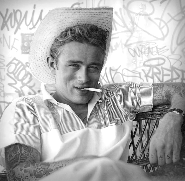 Smoking Gun - James Dean - Black and White