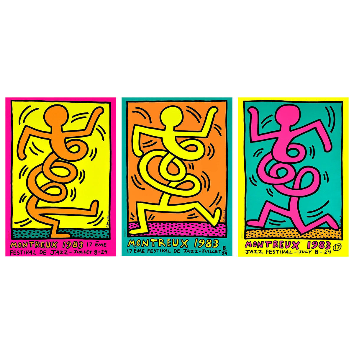 Set of Three Montreux Jazz Festival Posters