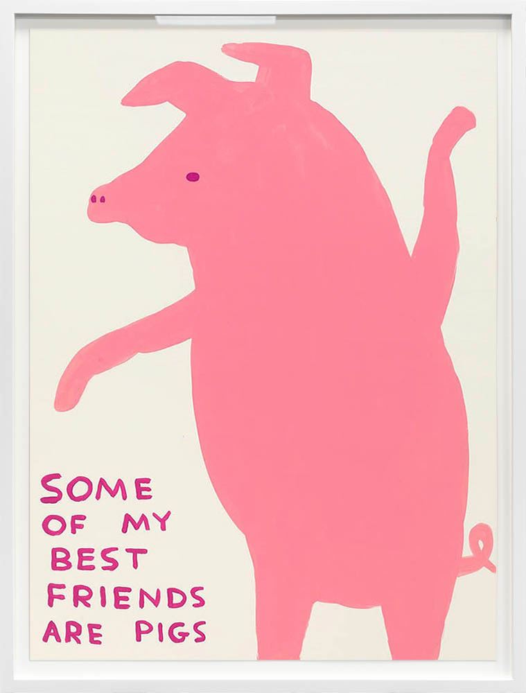 Some Of My Best Friends Are Pigs - Framed Poster