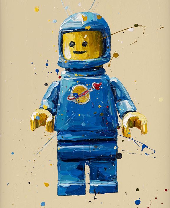 Blue Lego Man